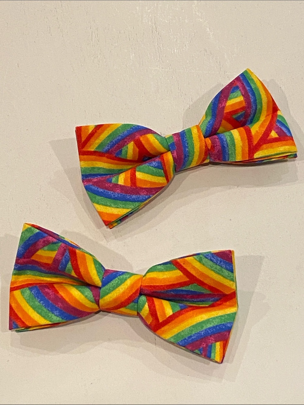 Pet Bowtie in Primary Rainbow Colors